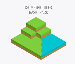 Pacote básico de tiles isométricos