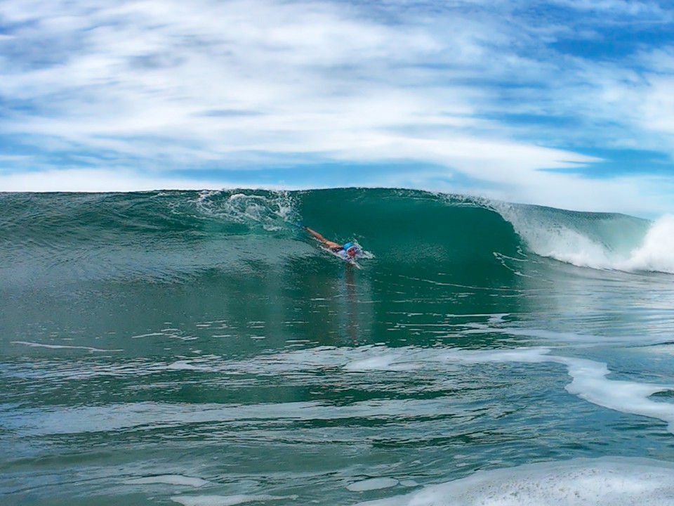 The Osprey’s youngest chick, Perpetual Pipi, position-perfect, drops into a dreamy one