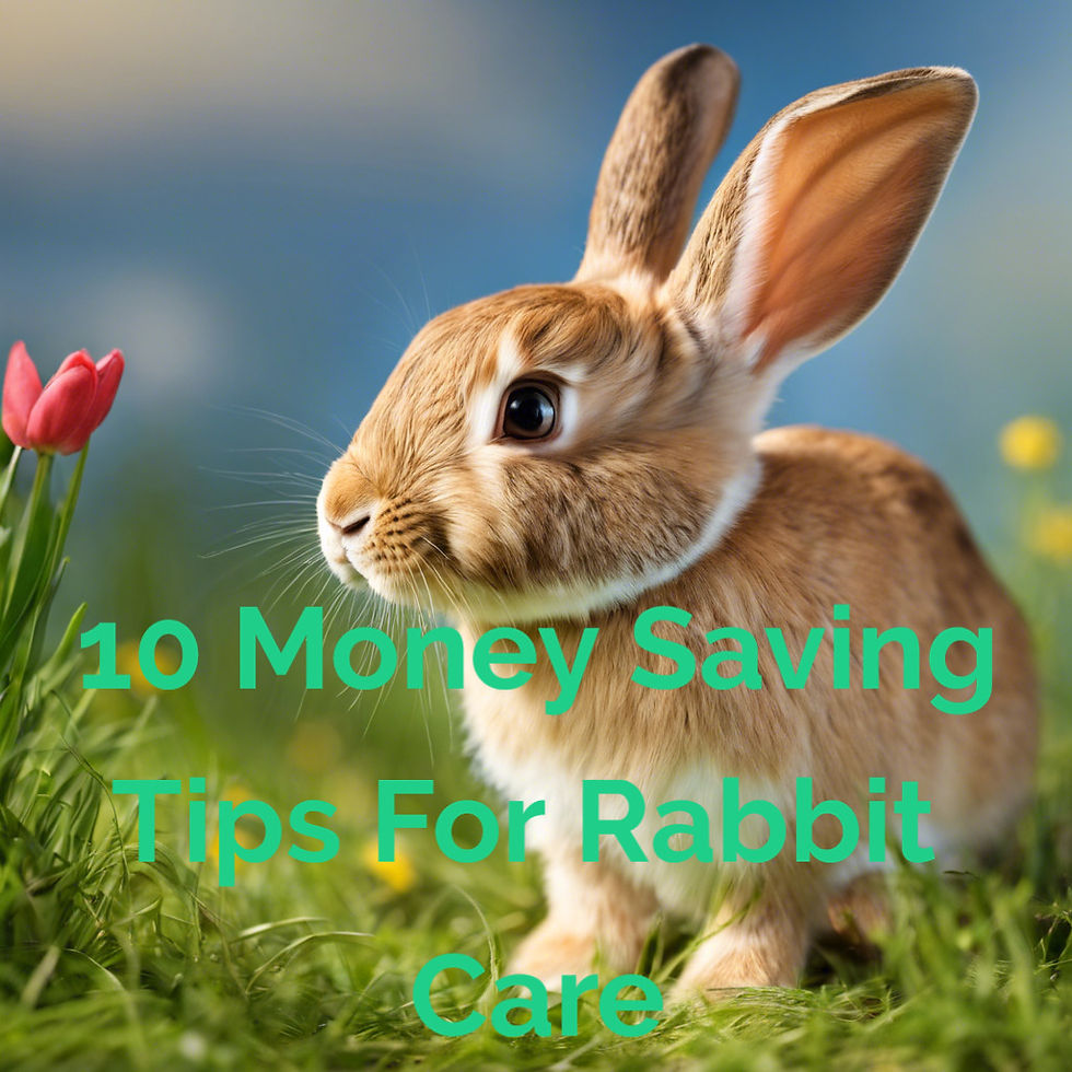 10 Money Saving Tips For Rabbit Care