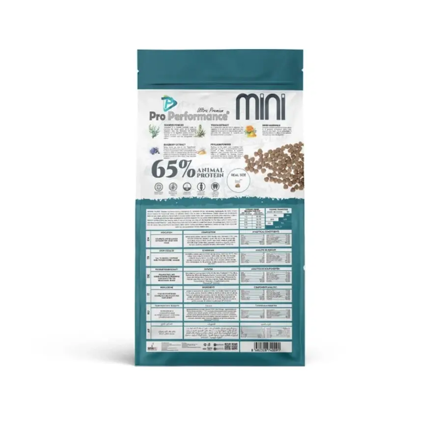 Küçük dostlarınız için özel lezzet! Pro Performance Somonlu ve Yaban Mersinli Mini Irk Yetişkin Köpek Maması, somonun yüksek kaliteli protein gücüyle ve yaban mersininin doğal antioksidan etkisiyle küçük ırkların günlük enerjisini destekler. Sağlıklı deri ve parlak tüyler için ideal, düşük tahıllı formülüyle öne çıkar.
