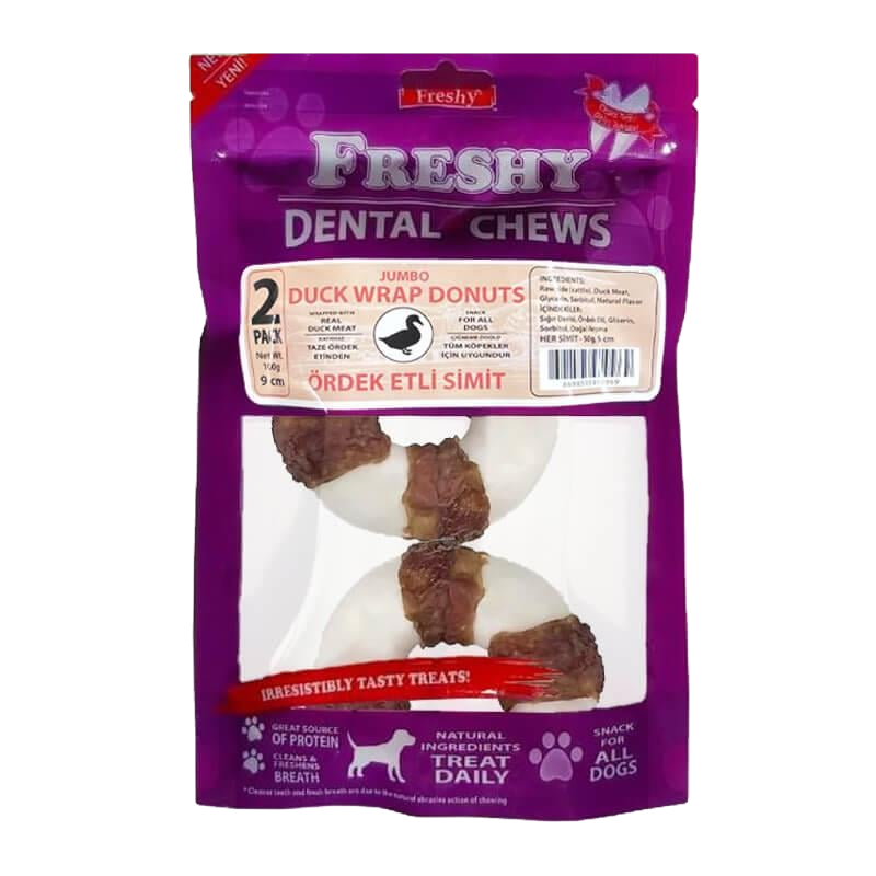 Freshy Duck Wrap Donuts Ördek Etli Deri Simit 100 gr 2 Adet 9 Cm