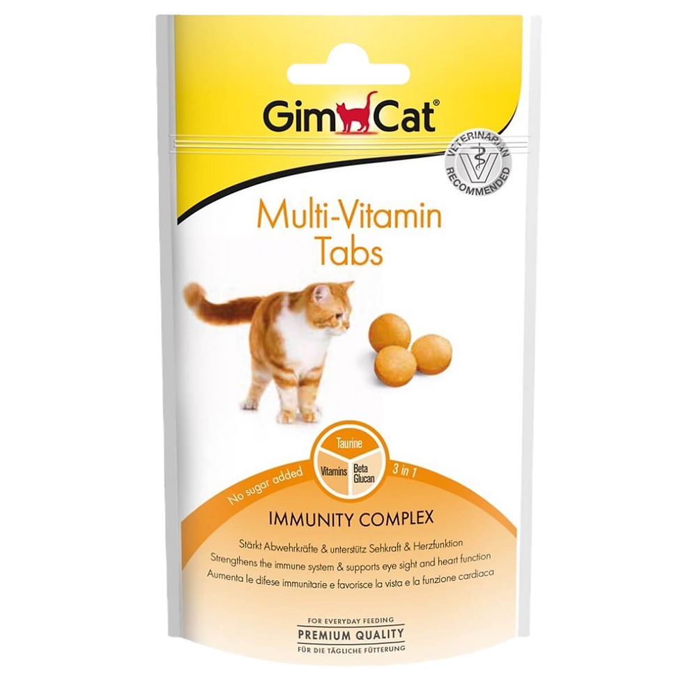 Gimcat Multi-Vitamin Tabs Kedi Ödülü 40 gr