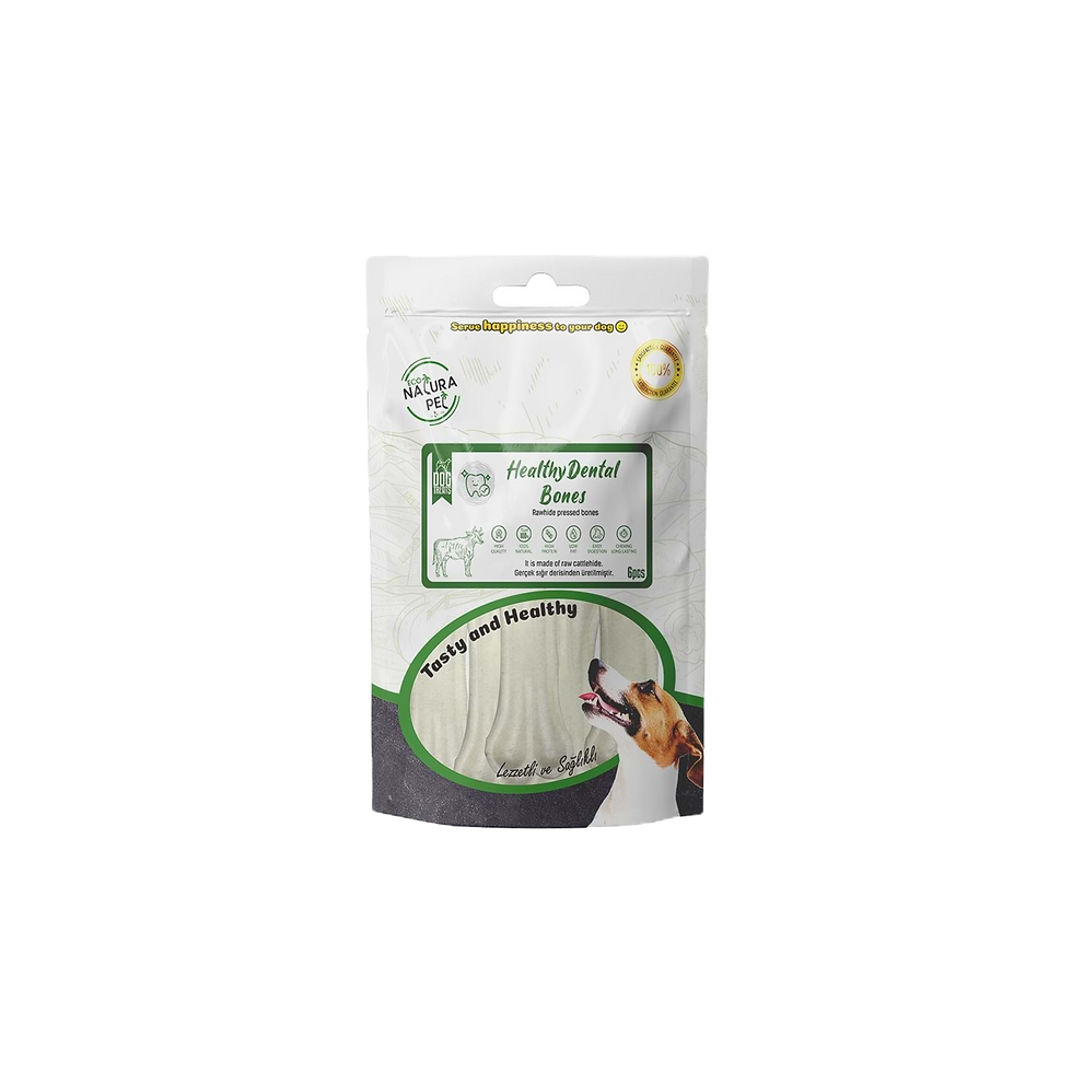 Eco Natura Pet Healty Dental Bones Beyaz Pres Kemik 8cm 6lı 120Gr