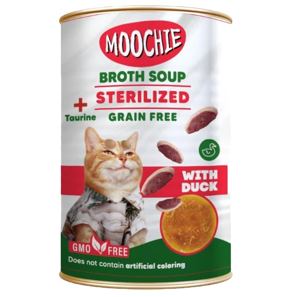 Moochie Ördekli Tahılsız Et Suyu Kısır Kedi Çorbası 135ml
