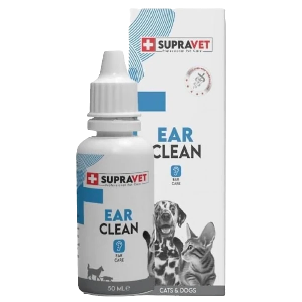 Supravet Ear Clean Kedi ve Köpek Kulak Temizleme Solüsyonu