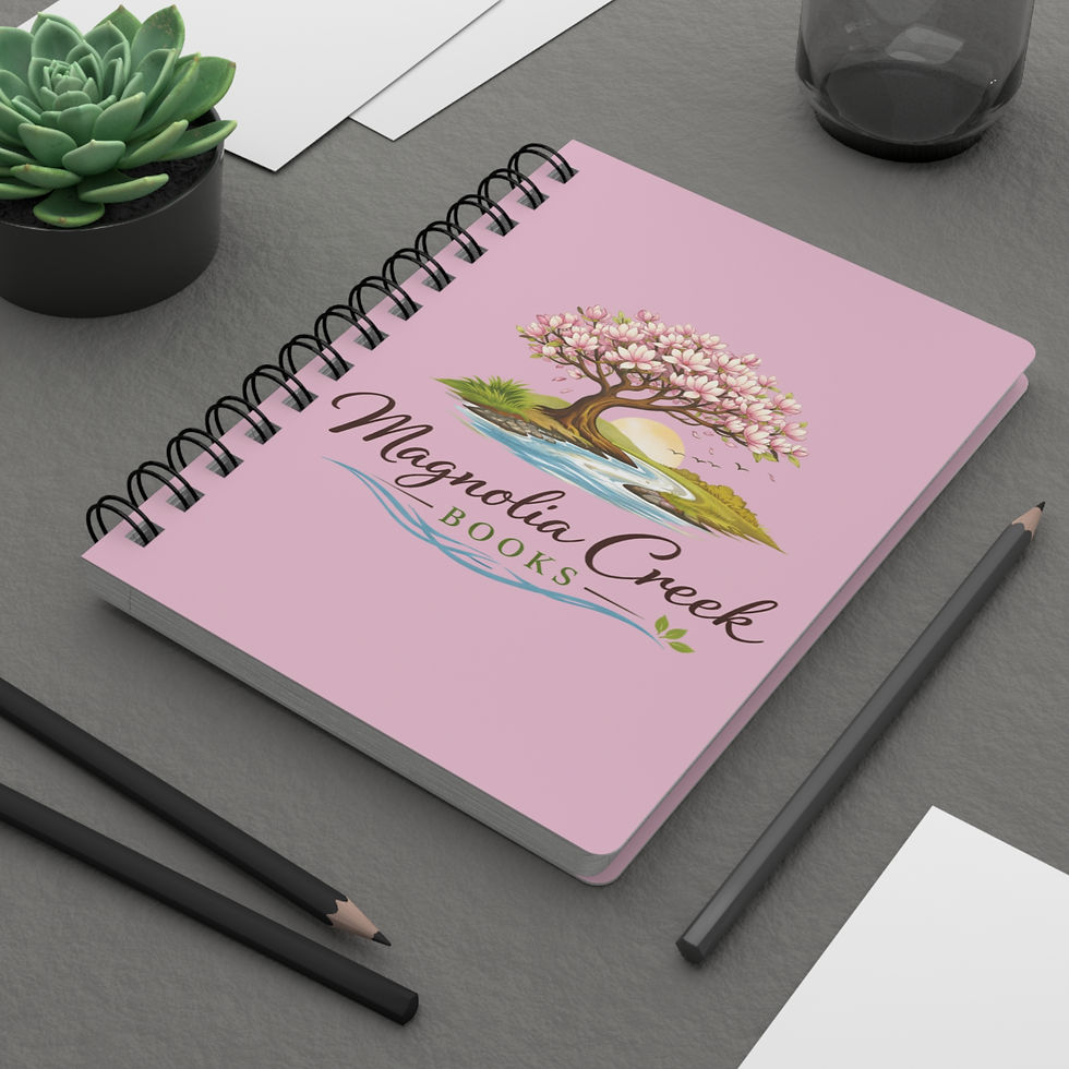 Thumbnail: Magnolia Creek Books Spiral Journal — Pink Notebook for Writing & Reading Notes