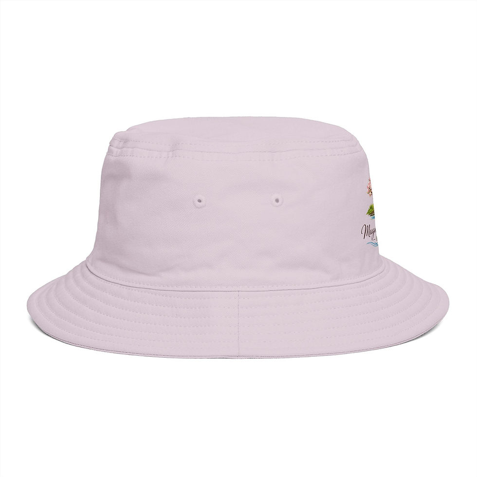 Thumbnail: Bucket Hat — Magnolia Creek Books Floral Logo Hat