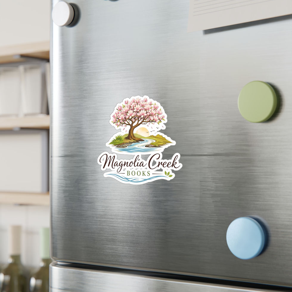 Thumbnail: Magnolia Creek Books Kiss-Cut Vinyl Sticker — Floral Tree Logo Decal