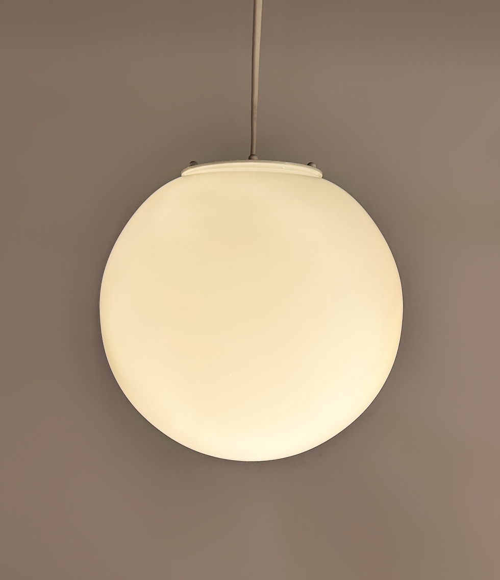 Opaline Glass Ball Ceiling Pendant by Michel de Lucchi for Artemide Italy, 1999