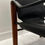 Thumbnail: 1960s Black Faux Leather Teak Safari Lounge Chair by Maurice Burke for Arkana UK