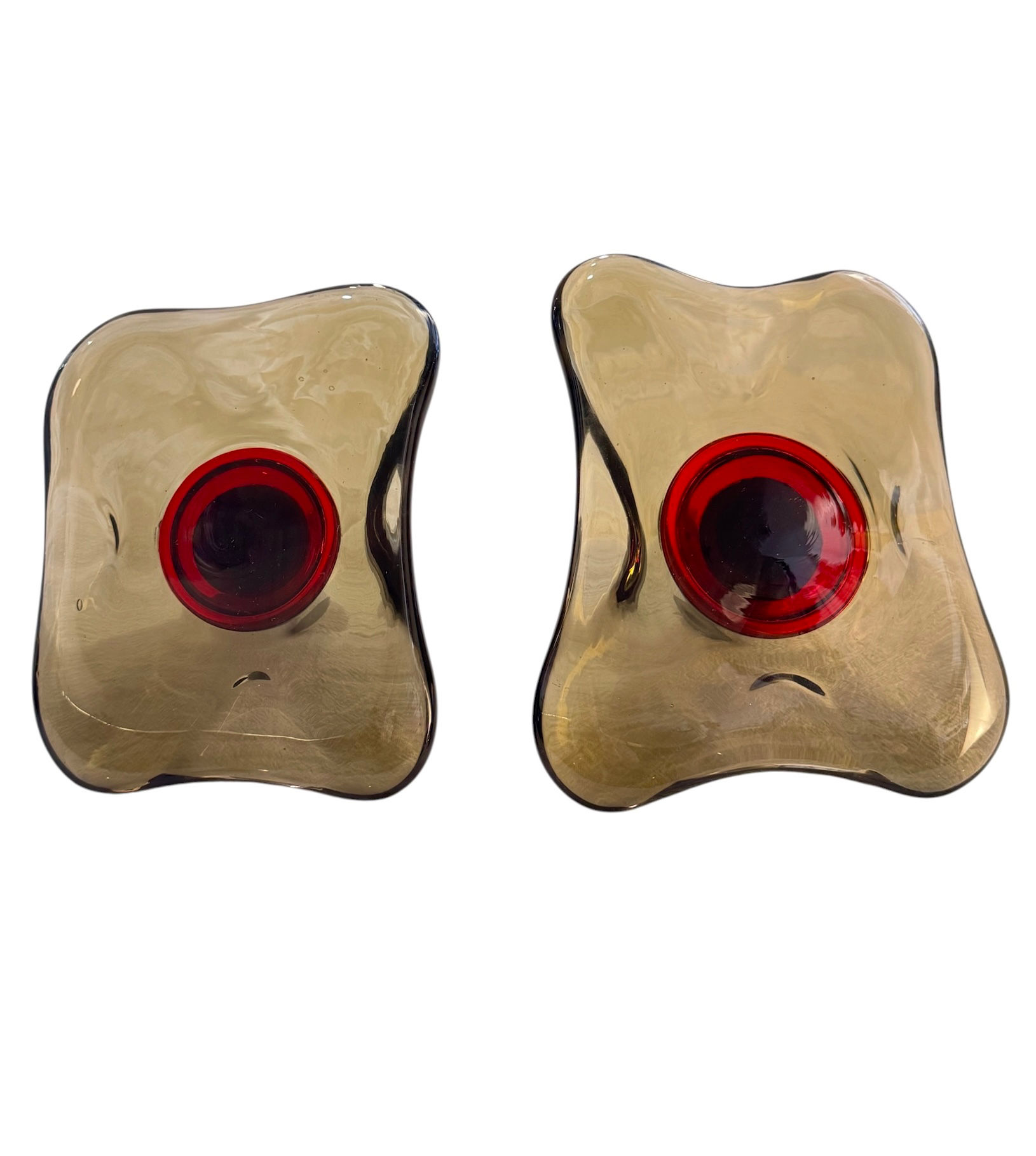 Bespoke Pair of Murano Glass Handles for Seifert Architects, 1970
