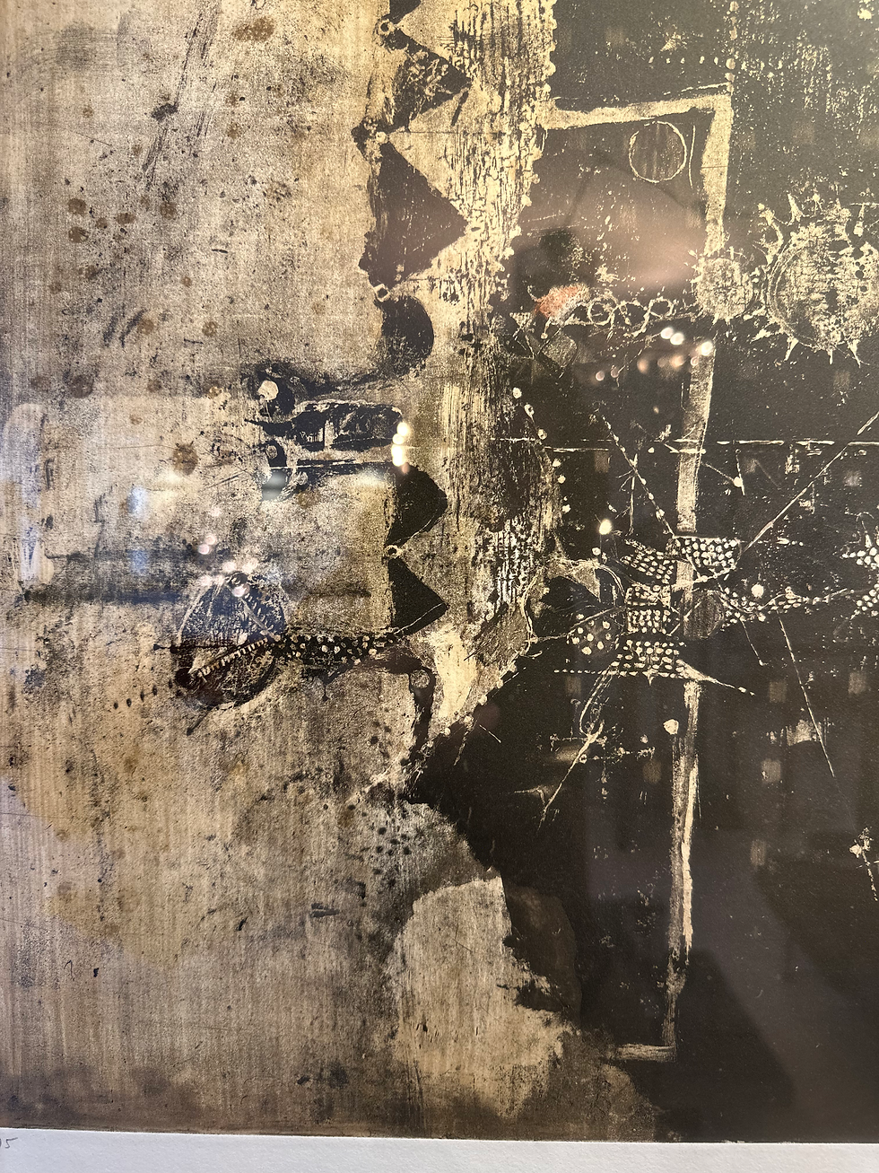 Thumbnail: Original Etching by Johnny Friedlaender, titled L’Oiseau IX, 1959