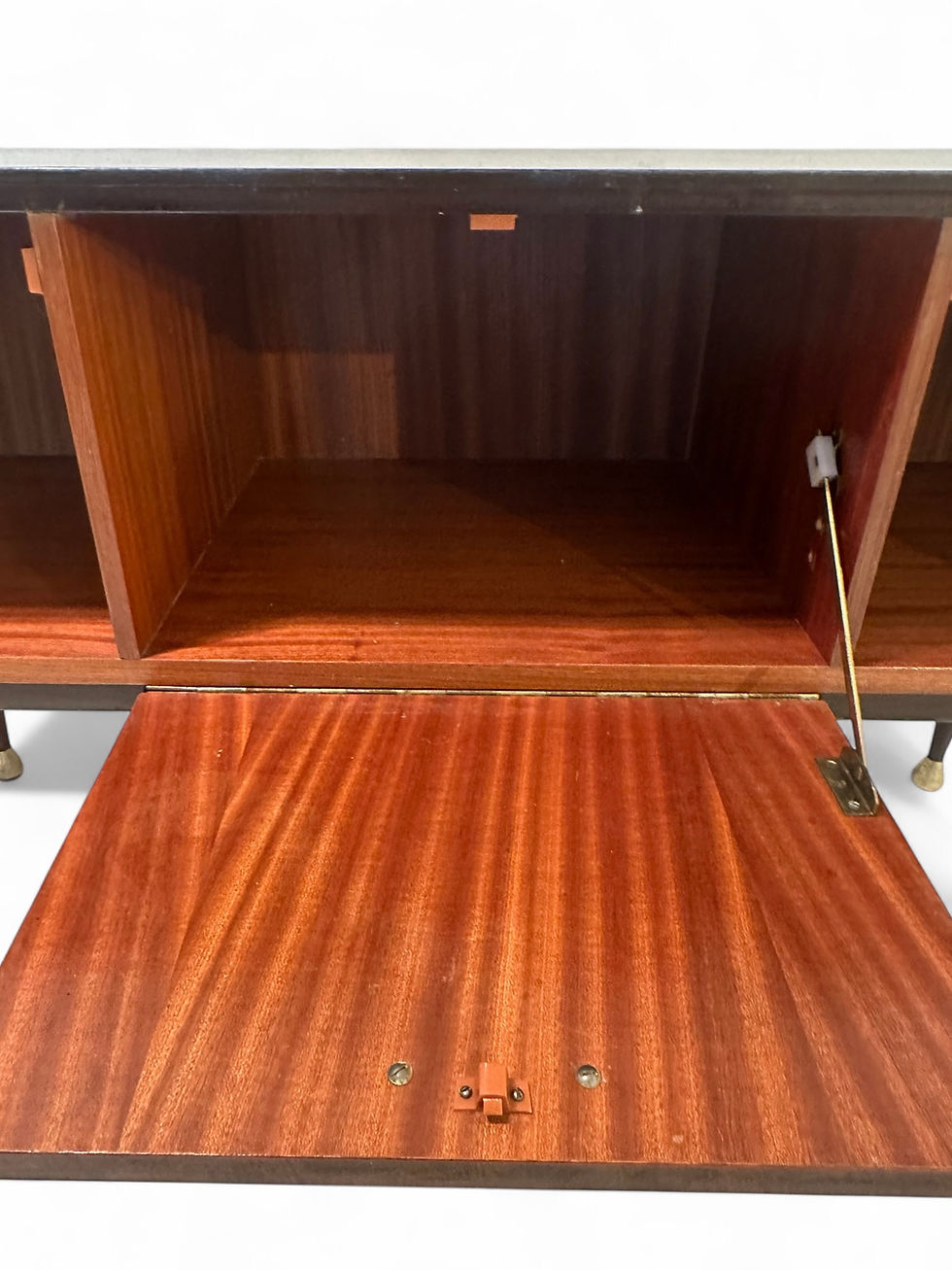 Thumbnail: Italian Mid century modern Bedroom Suite constructed in Mahogany & Burr Maple