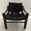 Thumbnail: 1960s Black Faux Leather Teak Safari Lounge Chair by Maurice Burke for Arkana UK