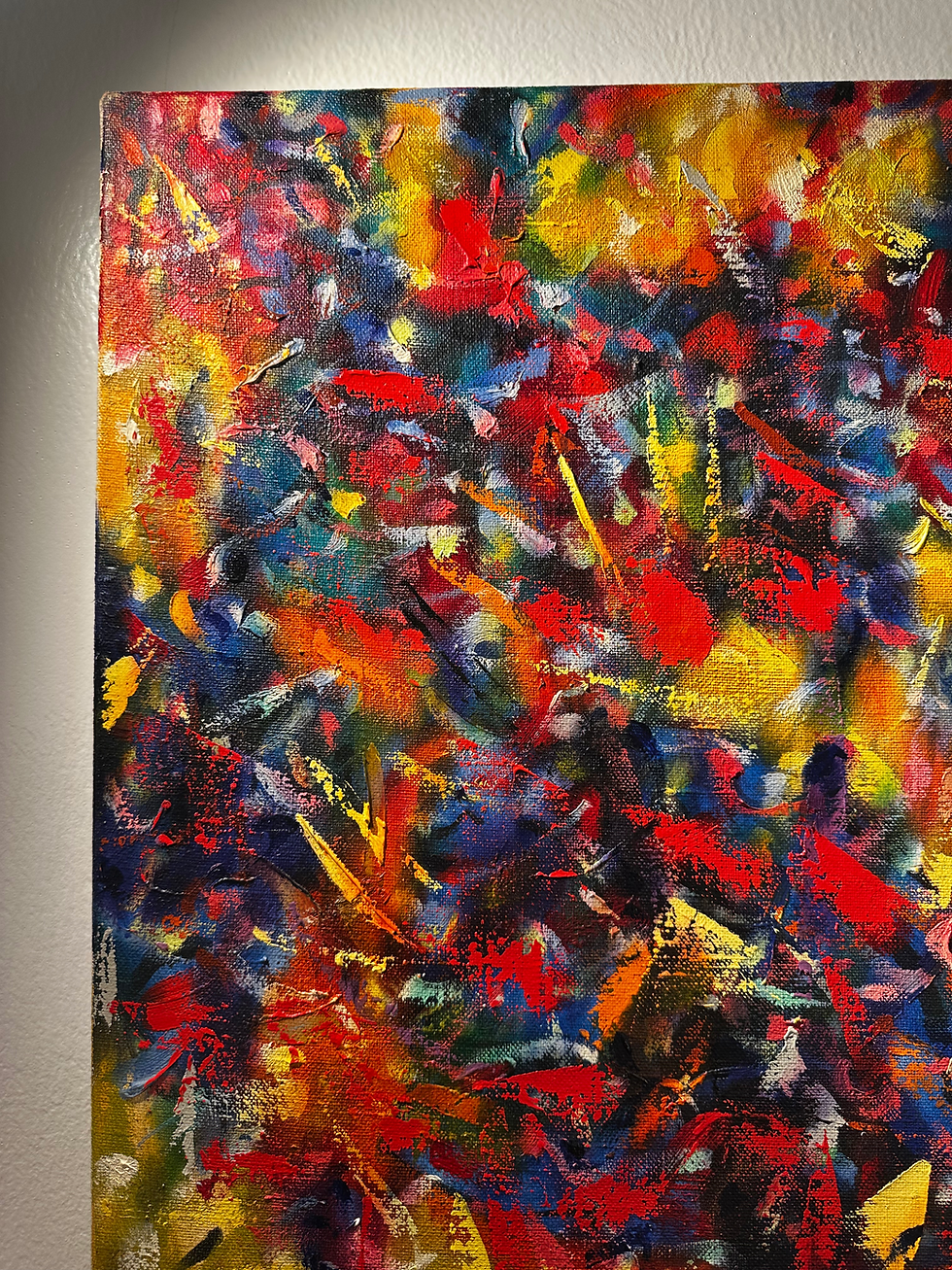 Thumbnail: Large original Abstract Expressionist piece ‘Expression 2’ by John Atac, 1989