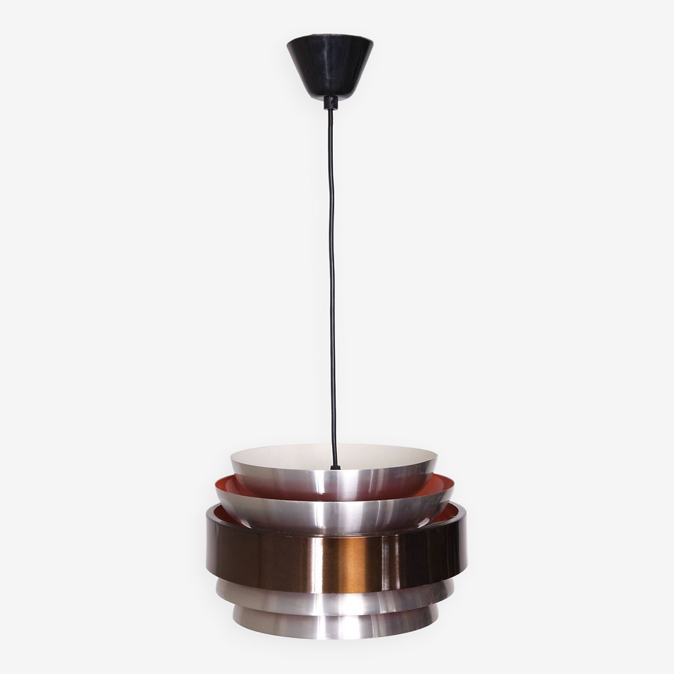 Mid century Dutch Pendant Light by Lakro Amstelveen, 1966