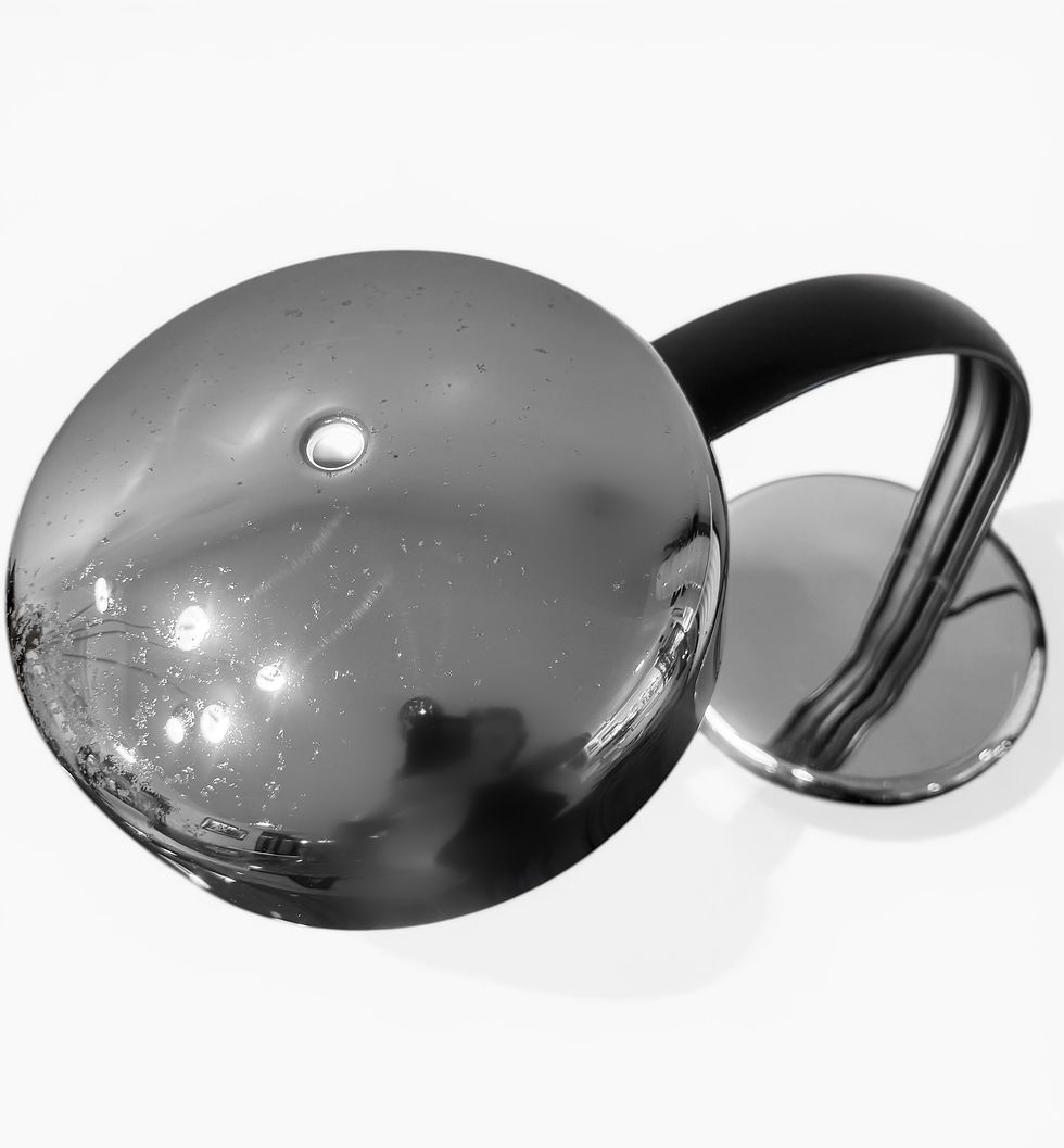 Thumbnail: Atelje Lyktan AB Model 8012 in Chrome arc table lamp with Matte Black Arm, 1970