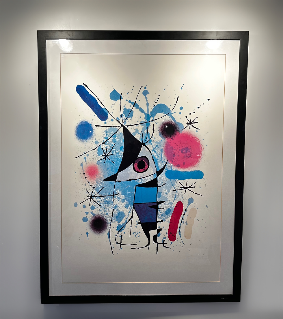 The Singing Fish by Joan Miro large Lithograph by the Miro Institute Spain