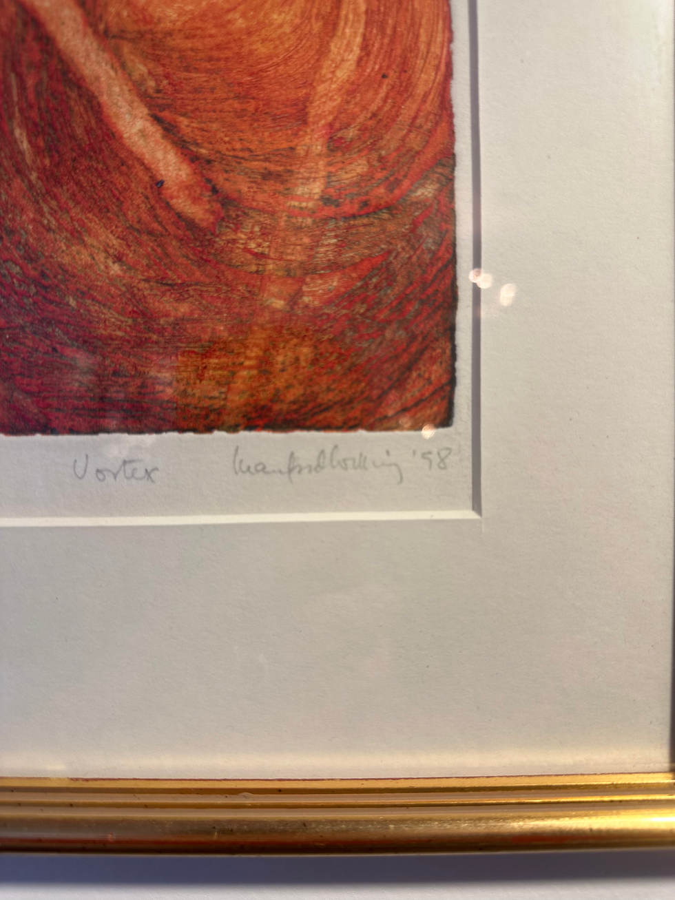 Thumbnail: Original Etching ‘Vortex’ by John Burlingame, 1998 