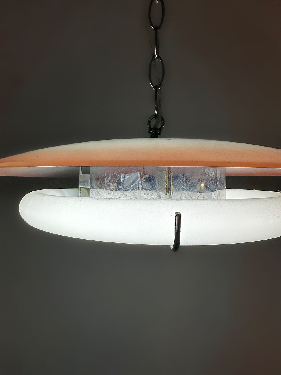 Thumbnail: Italian Space-age Chandelier in Chrome & Murano Glass by Osram Italy, 1950