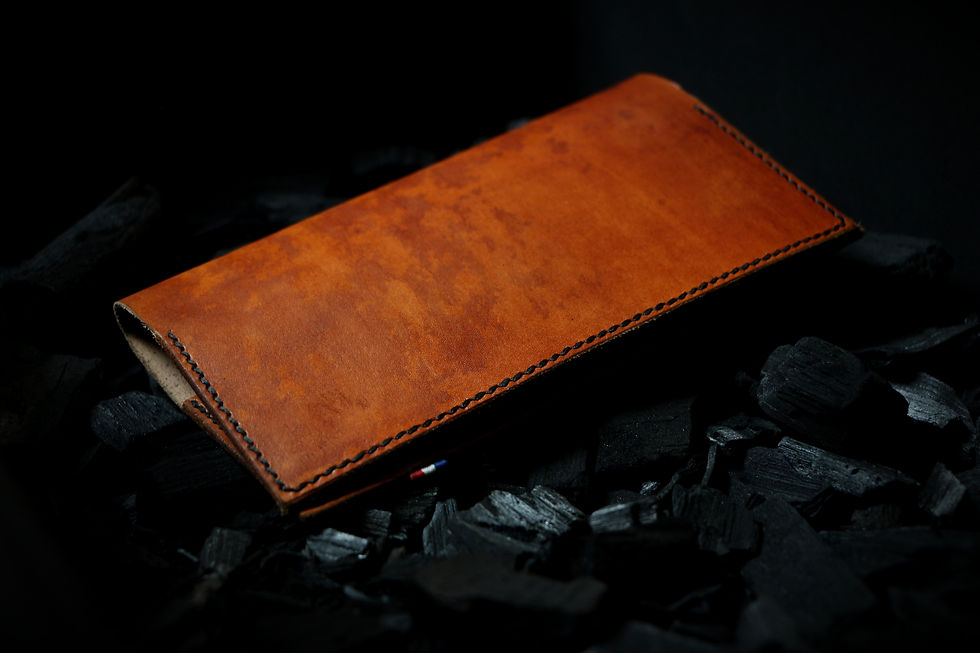 Miniature : porte chéquier couleur cognac