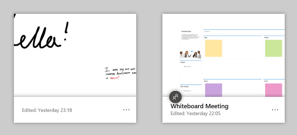See if a whiteboard is shared or not