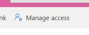 Manage access for shared files