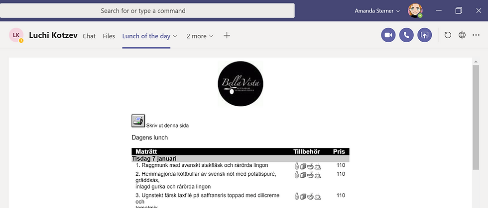 Add a website as a tab