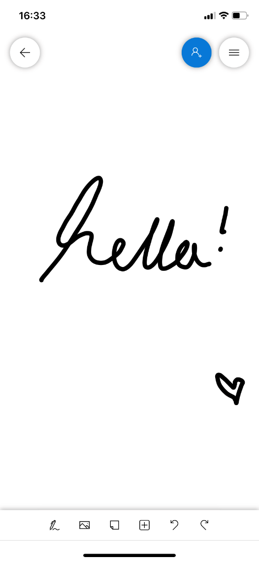 The whiteboard app