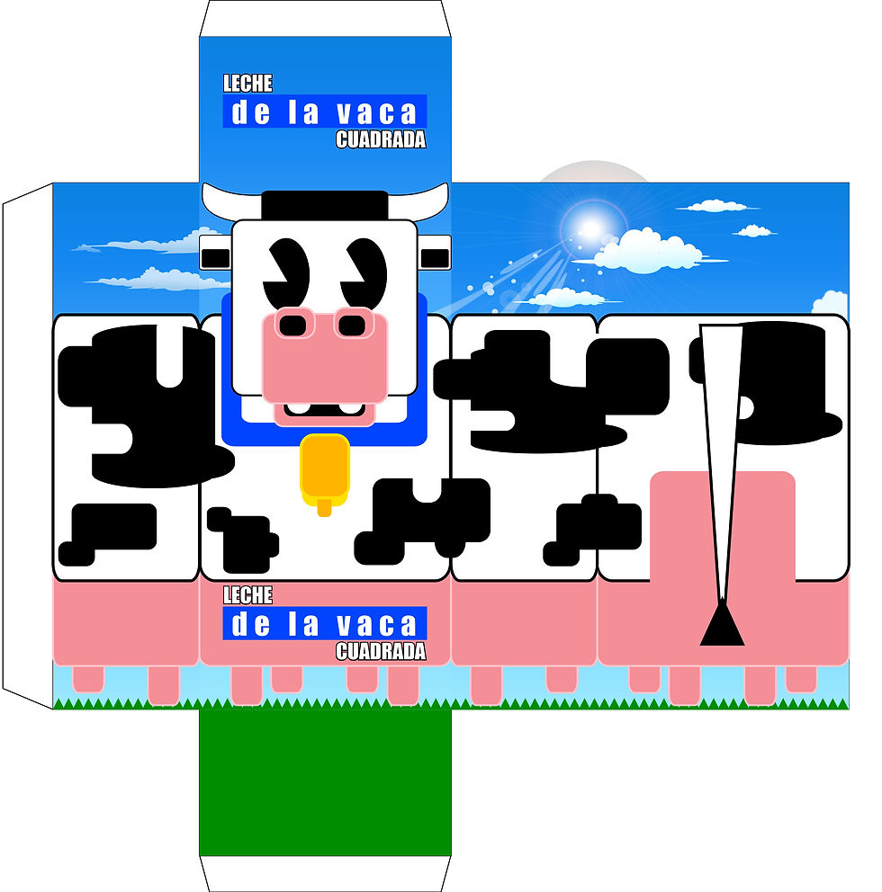 LECHE DE LA VACA CUADRADA