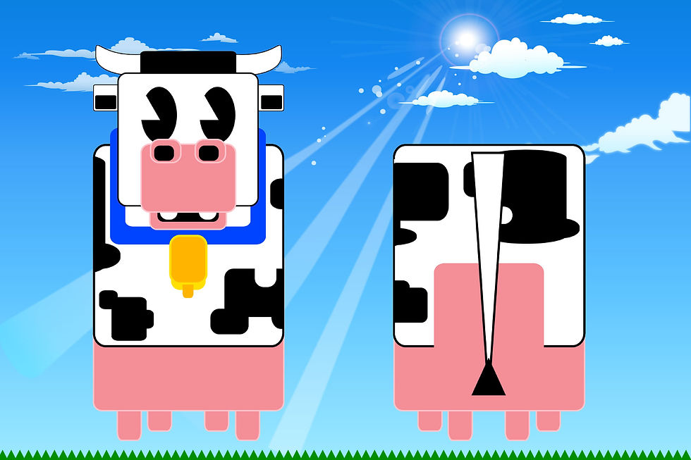 LECHE DE LA VACA CUADRADA