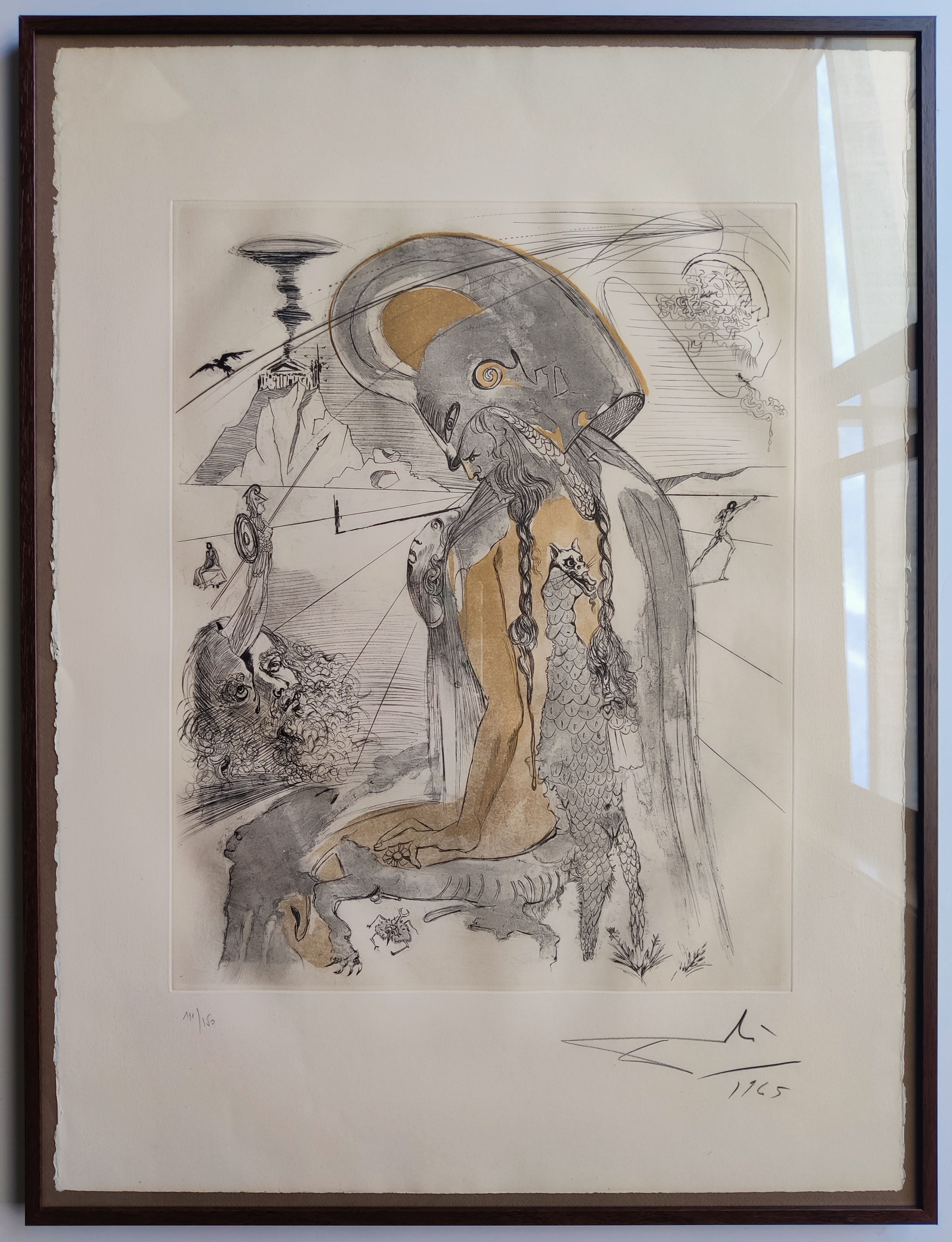 Salvador Dali -- Athene from the series "Mythologie"