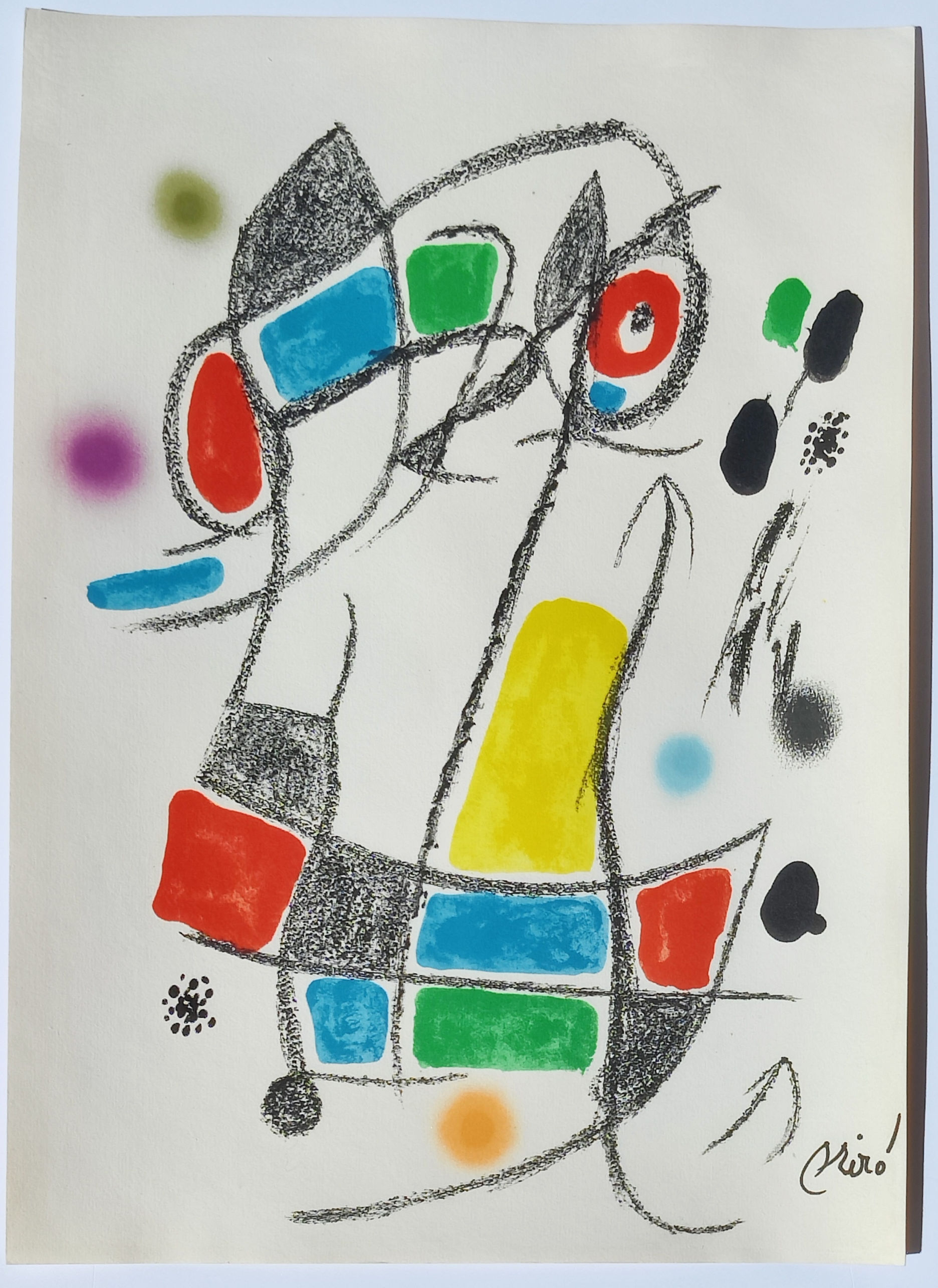 Joan Miró -- Maravillas con variaciones, plate 3