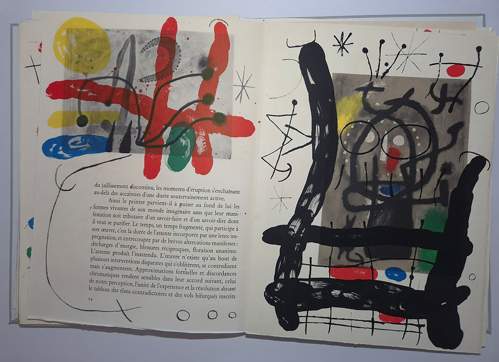 Thumbnail: Joan Miro -- Peintures Sur Cartons, hand signed and numbered