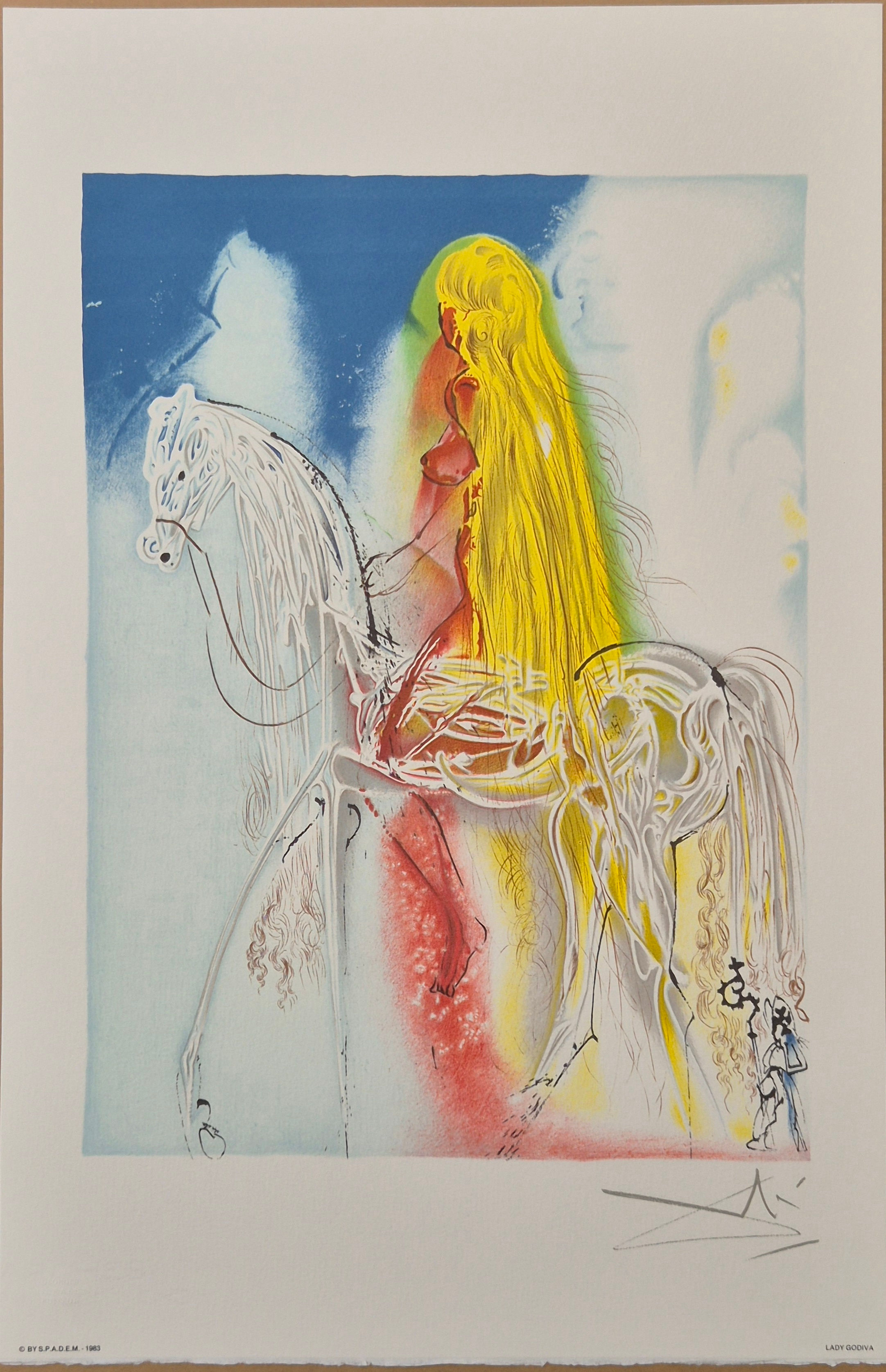 (after) Salvador Dali -- Lady Godiva from Les Chevaux Daliniens