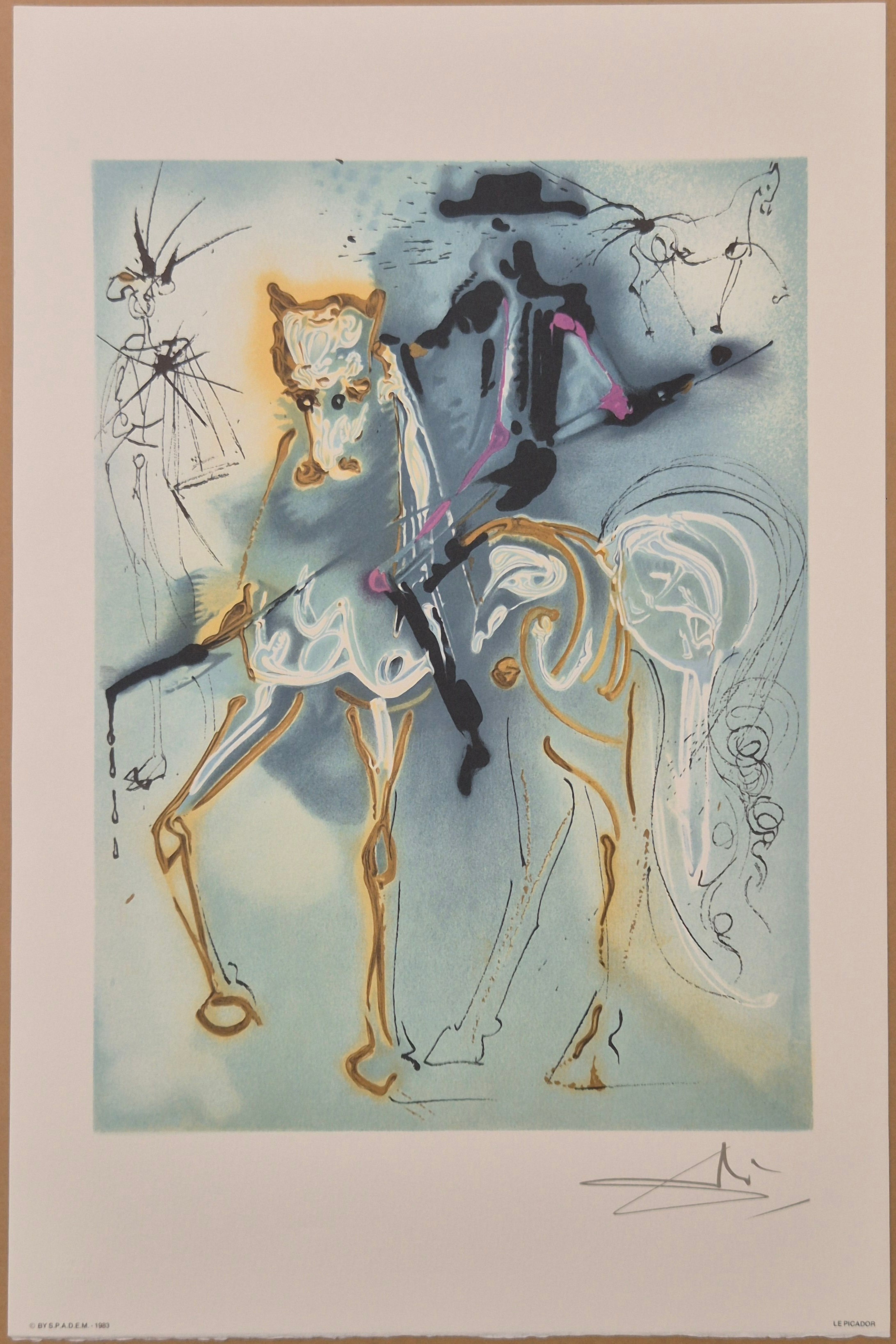 (after) Salvador Dali -- Le Picador from Les Chevaux Dalinie