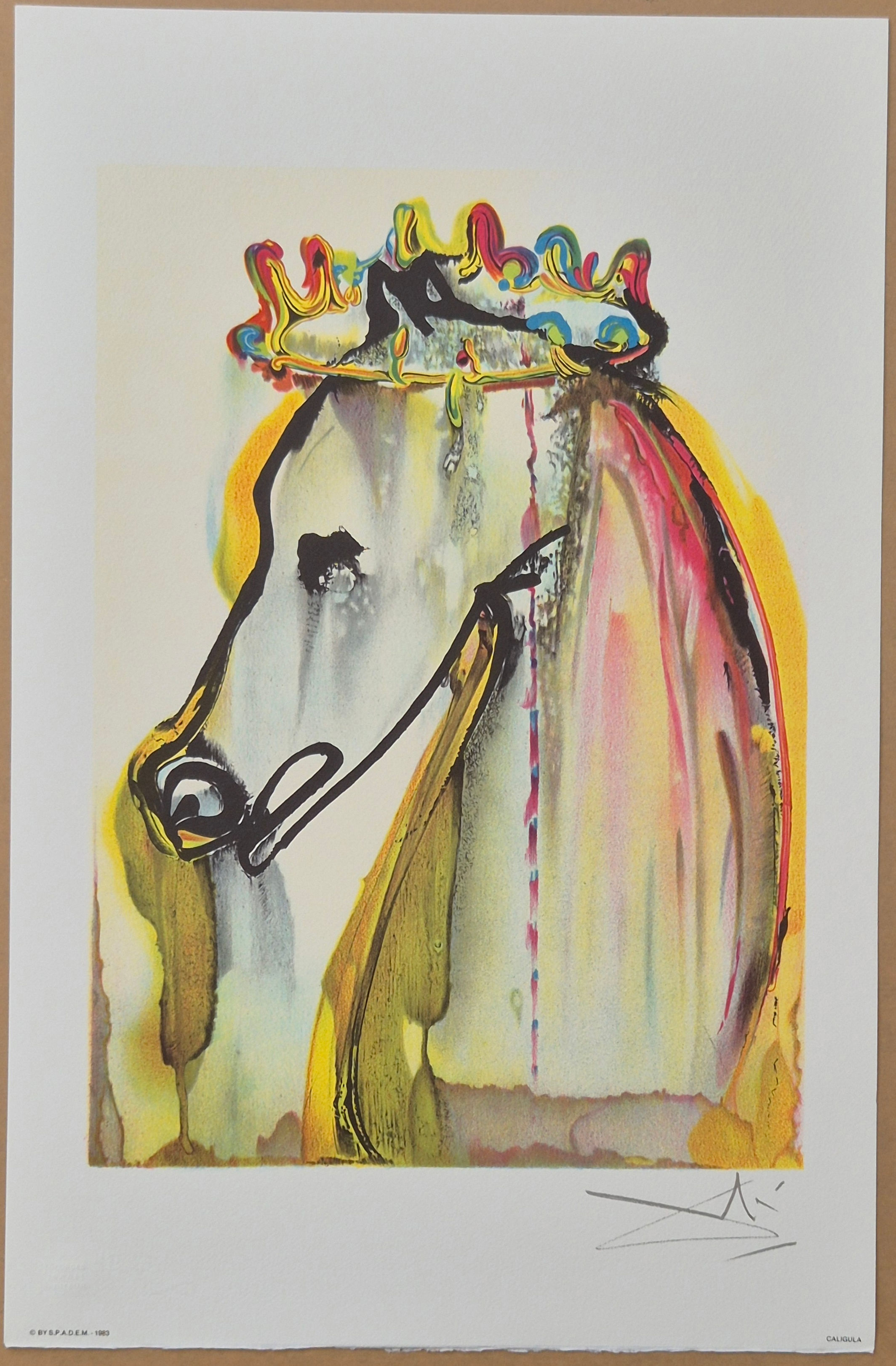 (after) Salvador Dali -- Caligula from Les Chevaux Daliniens