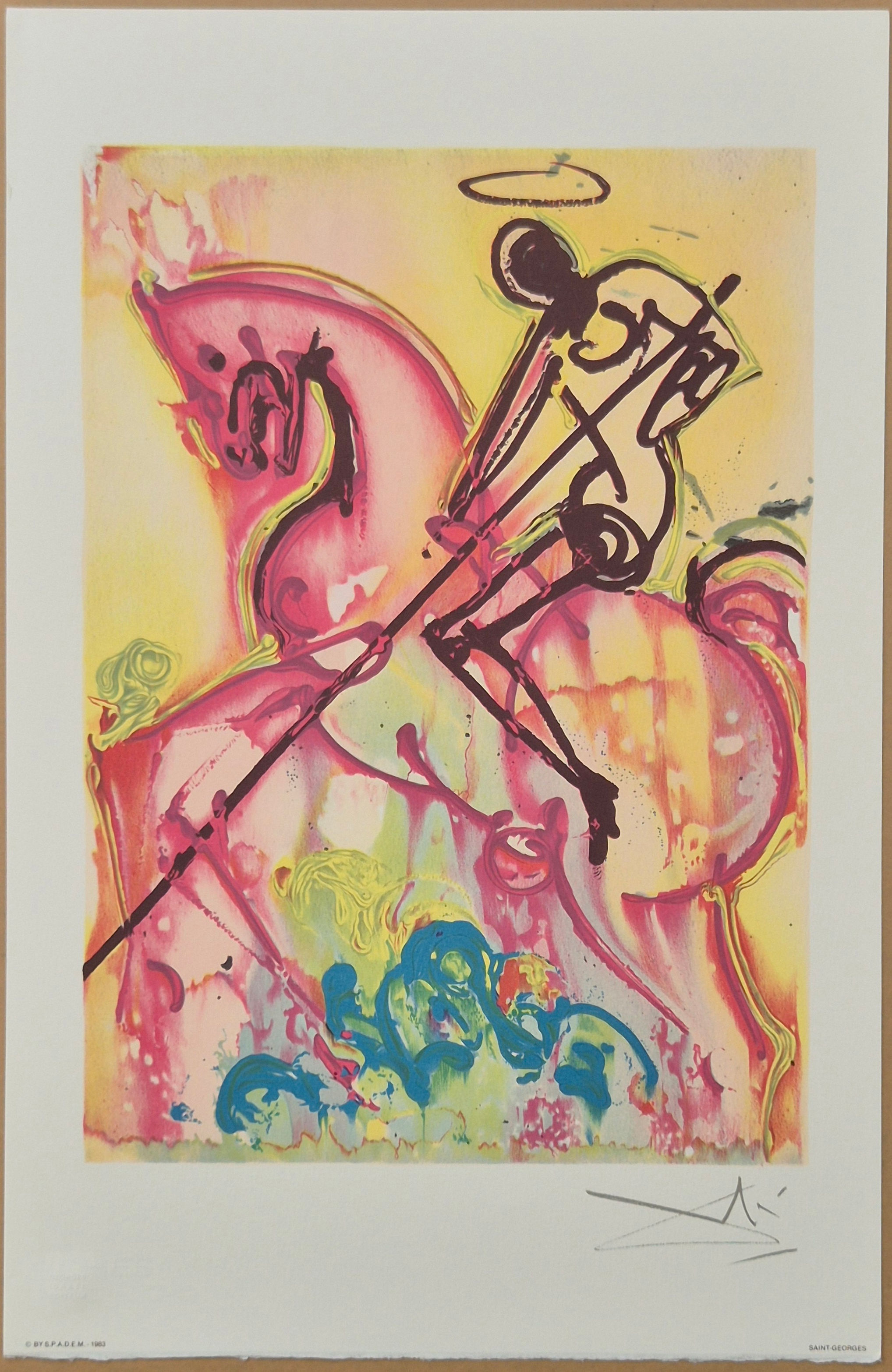 (after) Salvador Dali -- Saint Georges from Les Chevaux Dalinien