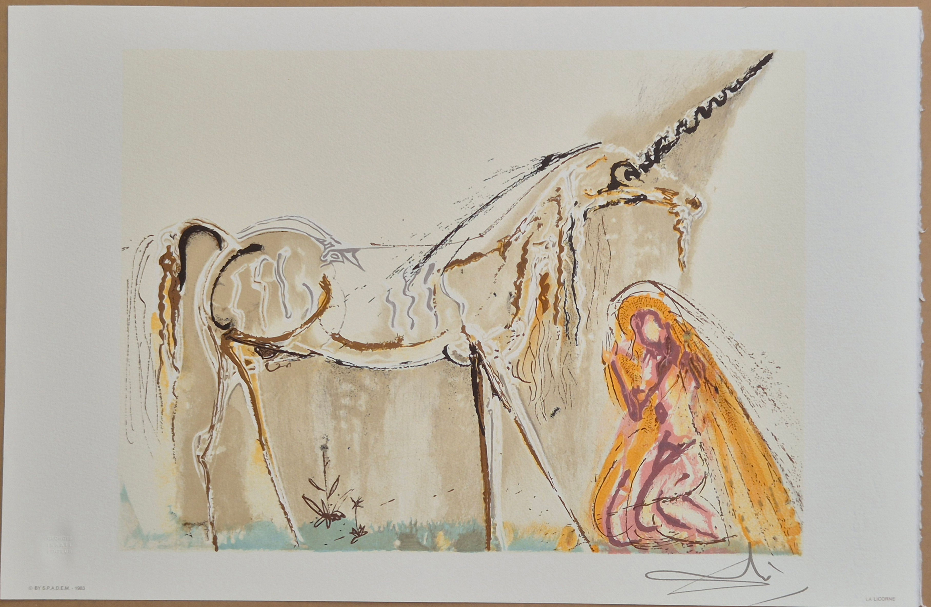 (after) Salvador Dali -- La Licorne from Les Chevaux D