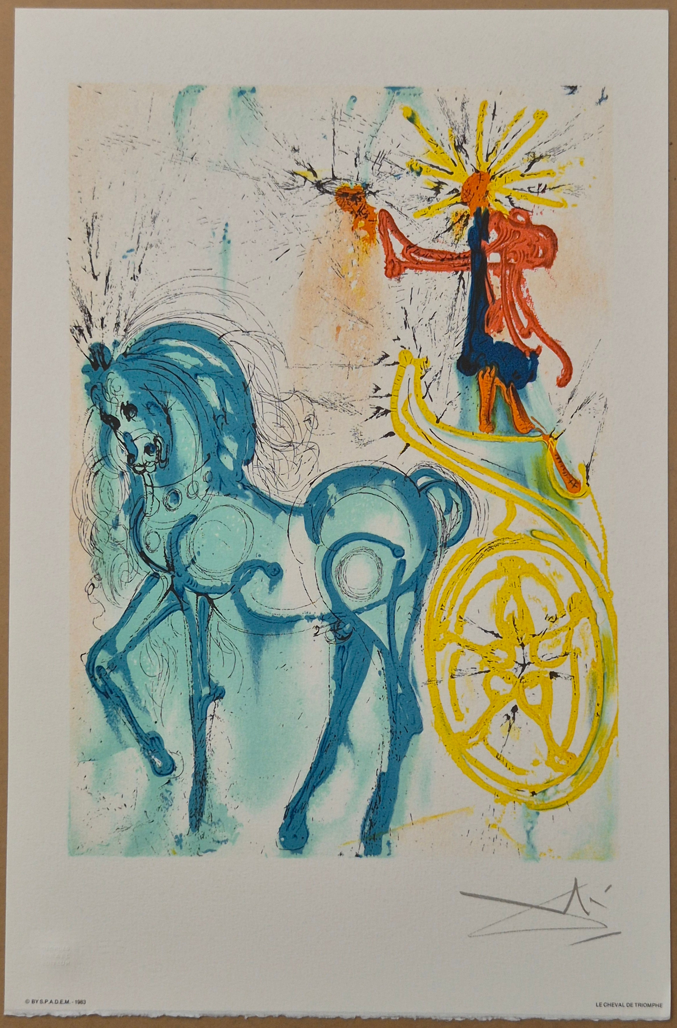 (after) Salvador Dali -- Le Cheval De Triomphe from Les Chevaux Daliniens
