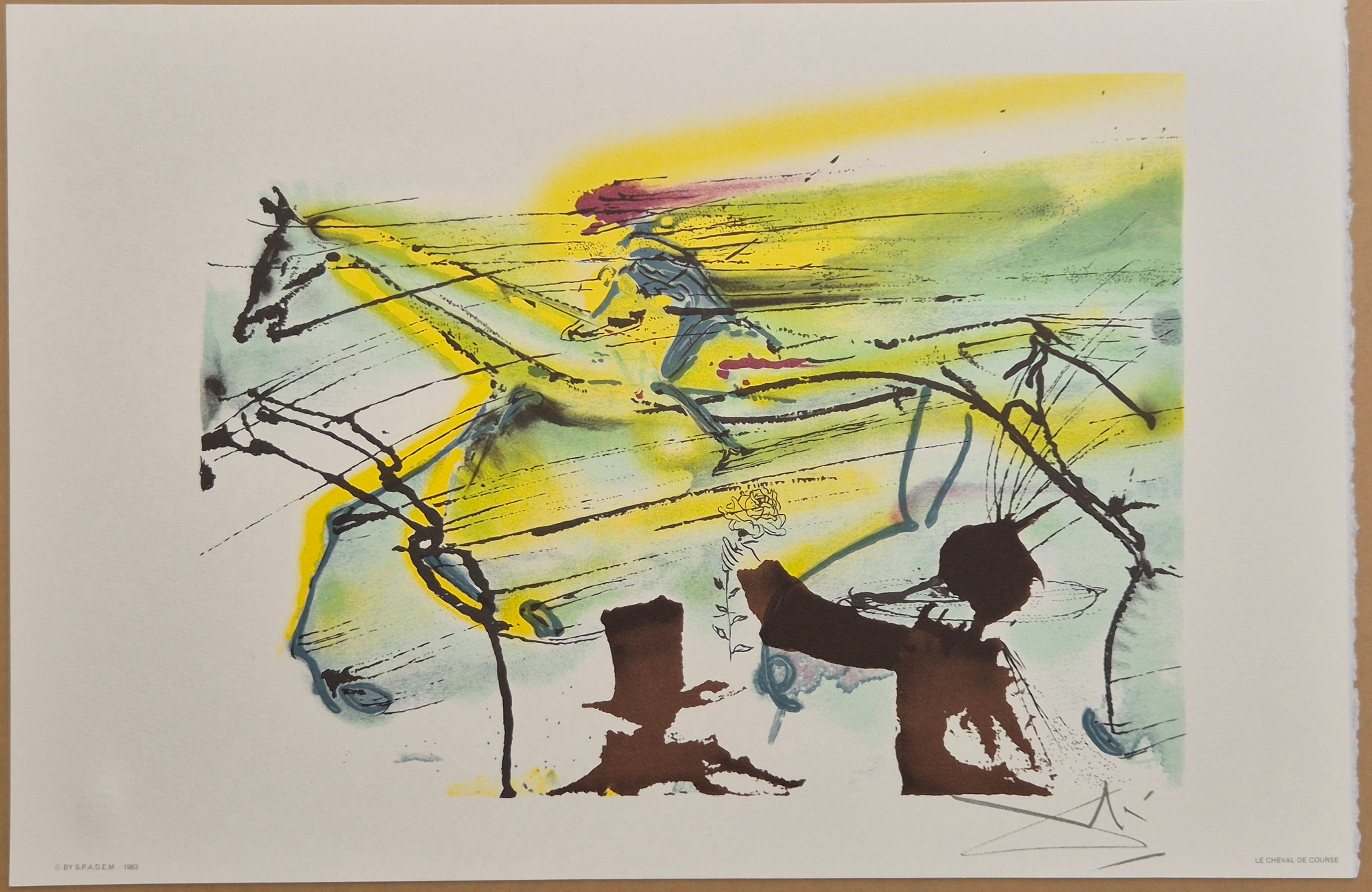 (after) Salvador Dali -- Le Cheval De Course from Les Chevaux Daliniens