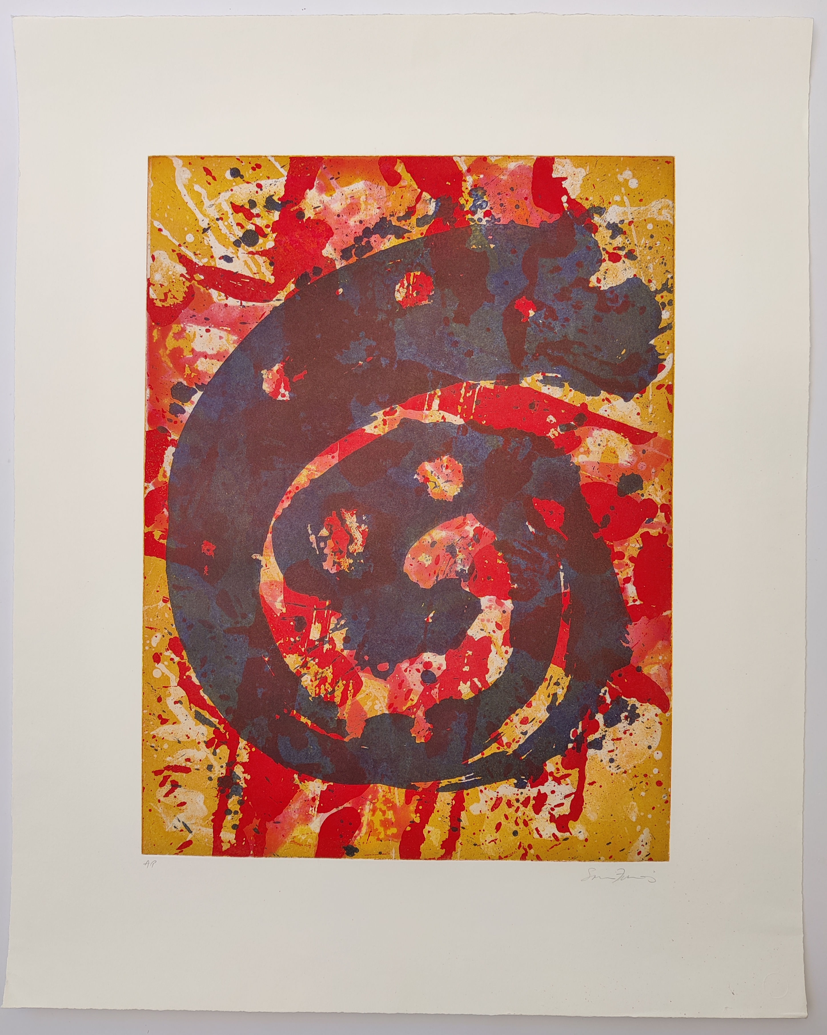 Sam Francis -- Mehrfarbige Spirale