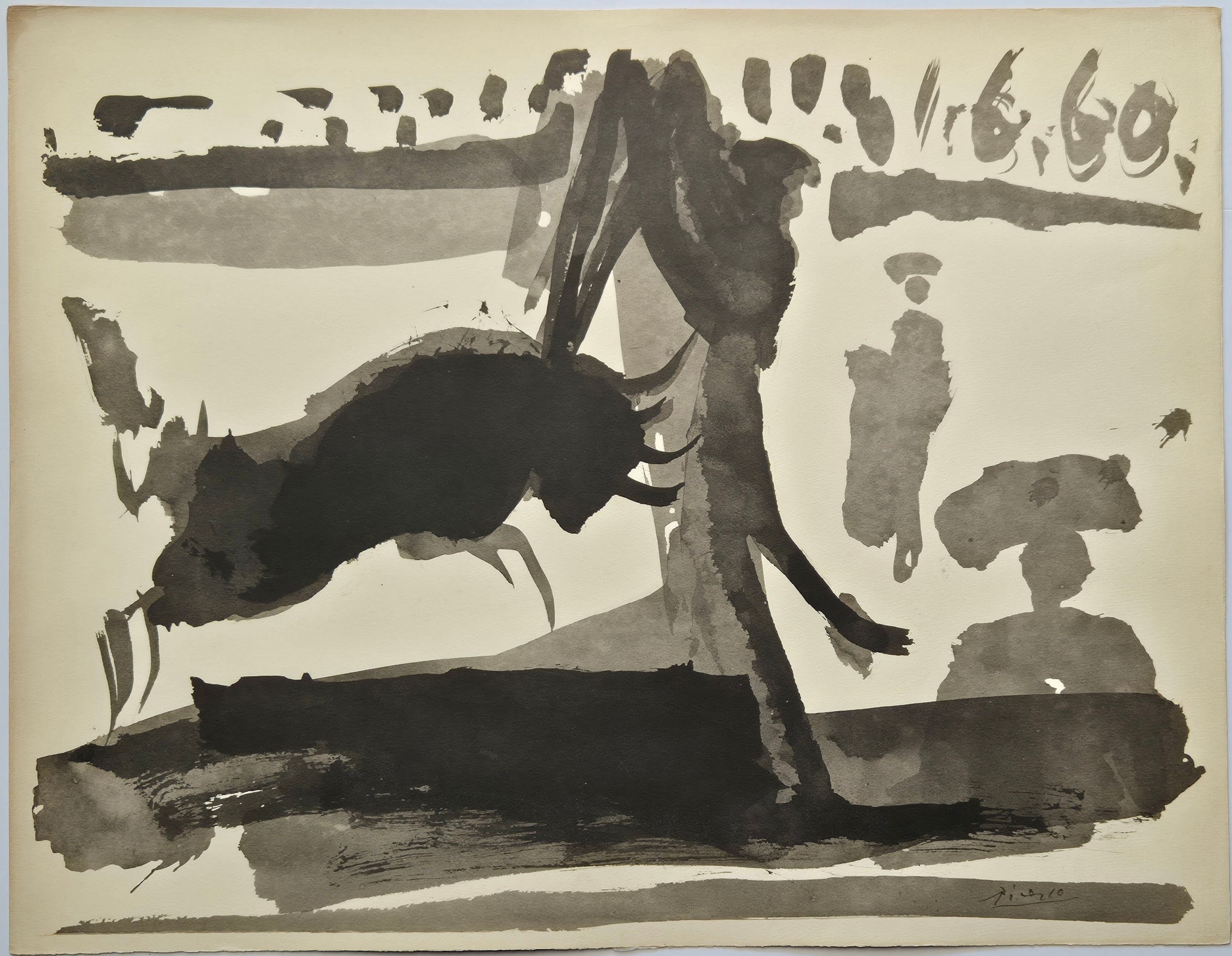 Pablo Picasso -- Las Banderillas, Lithograph