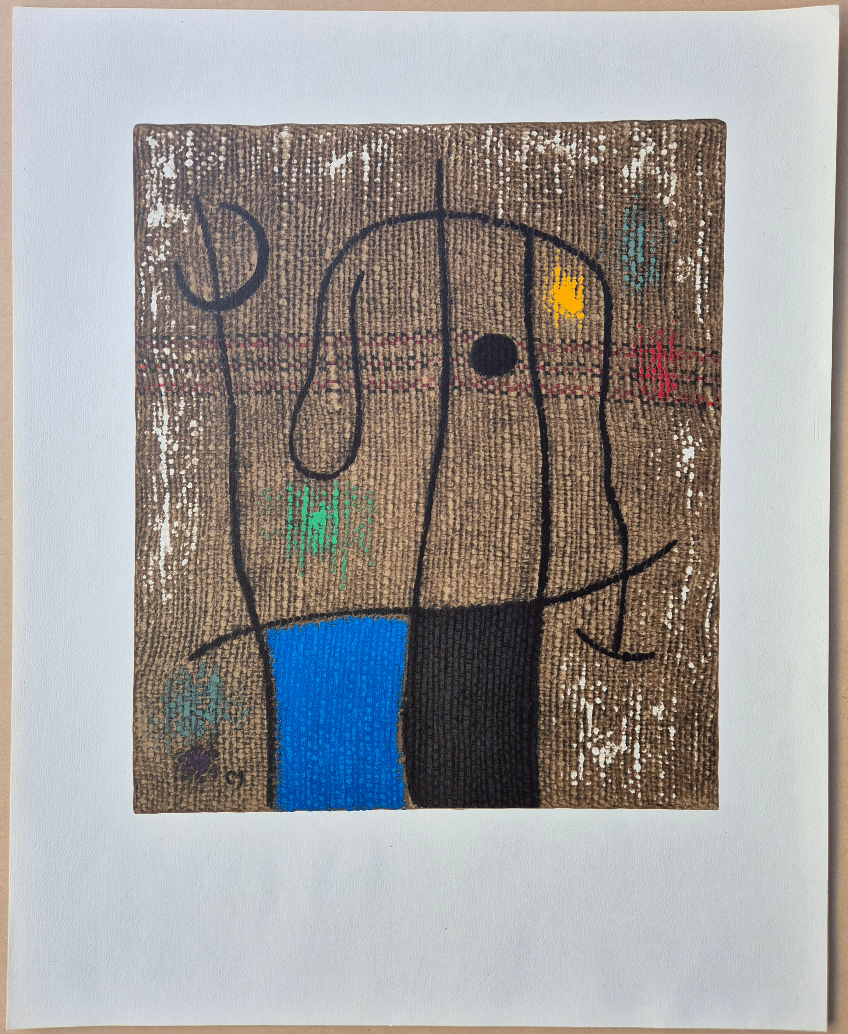 Joan Miro (After) -- FEMME ET OISEAU VII/X from Femmes