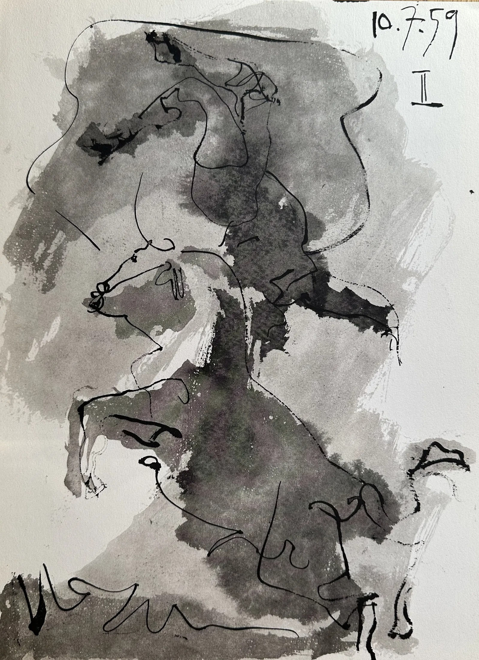 Pablo Picasso -- Acrobat on Horseback from Toros y Toreros