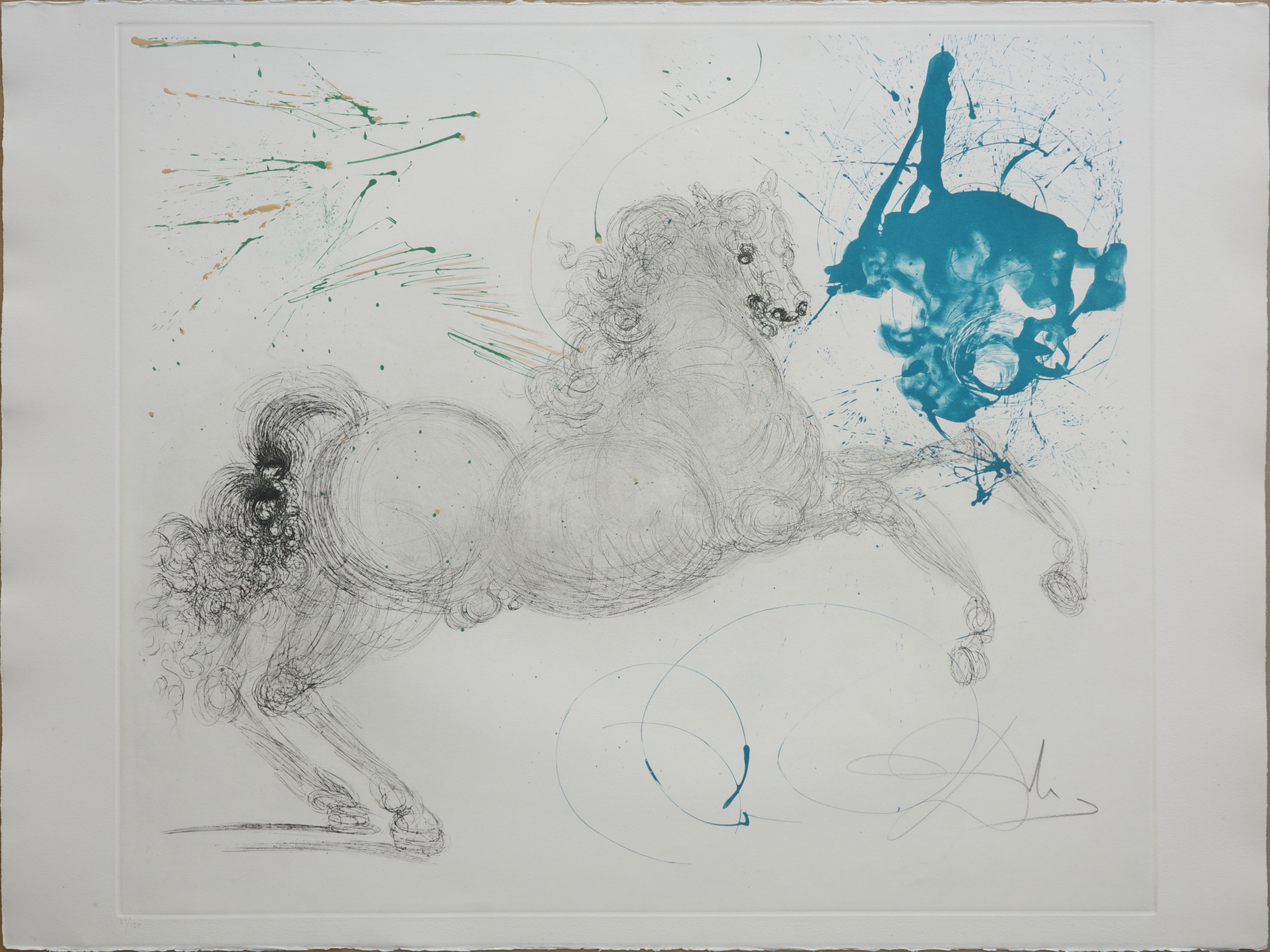 Salvador Dali -- Pegasus, limited print