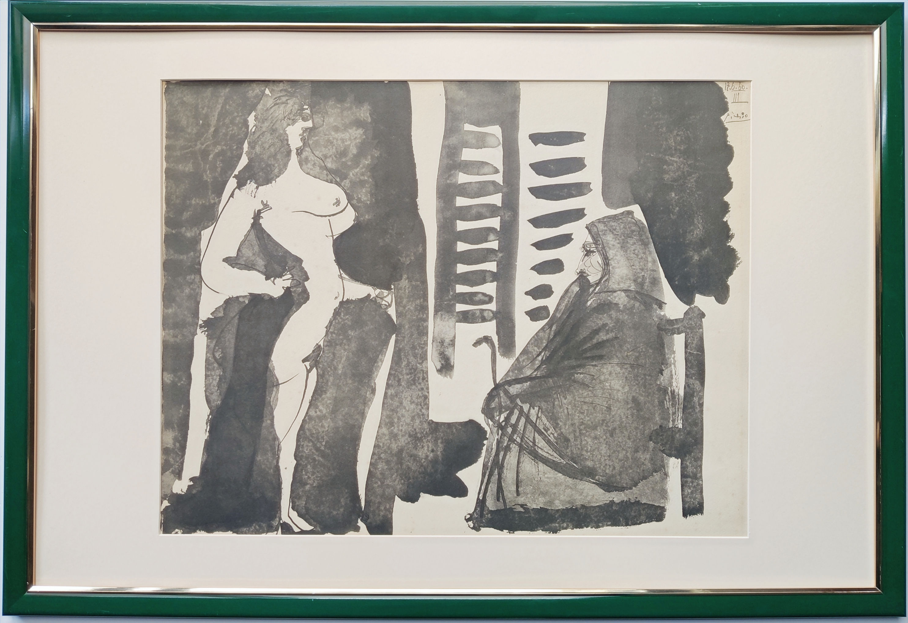 Pablo Picasso -- The lover of the toreador, Lithograph