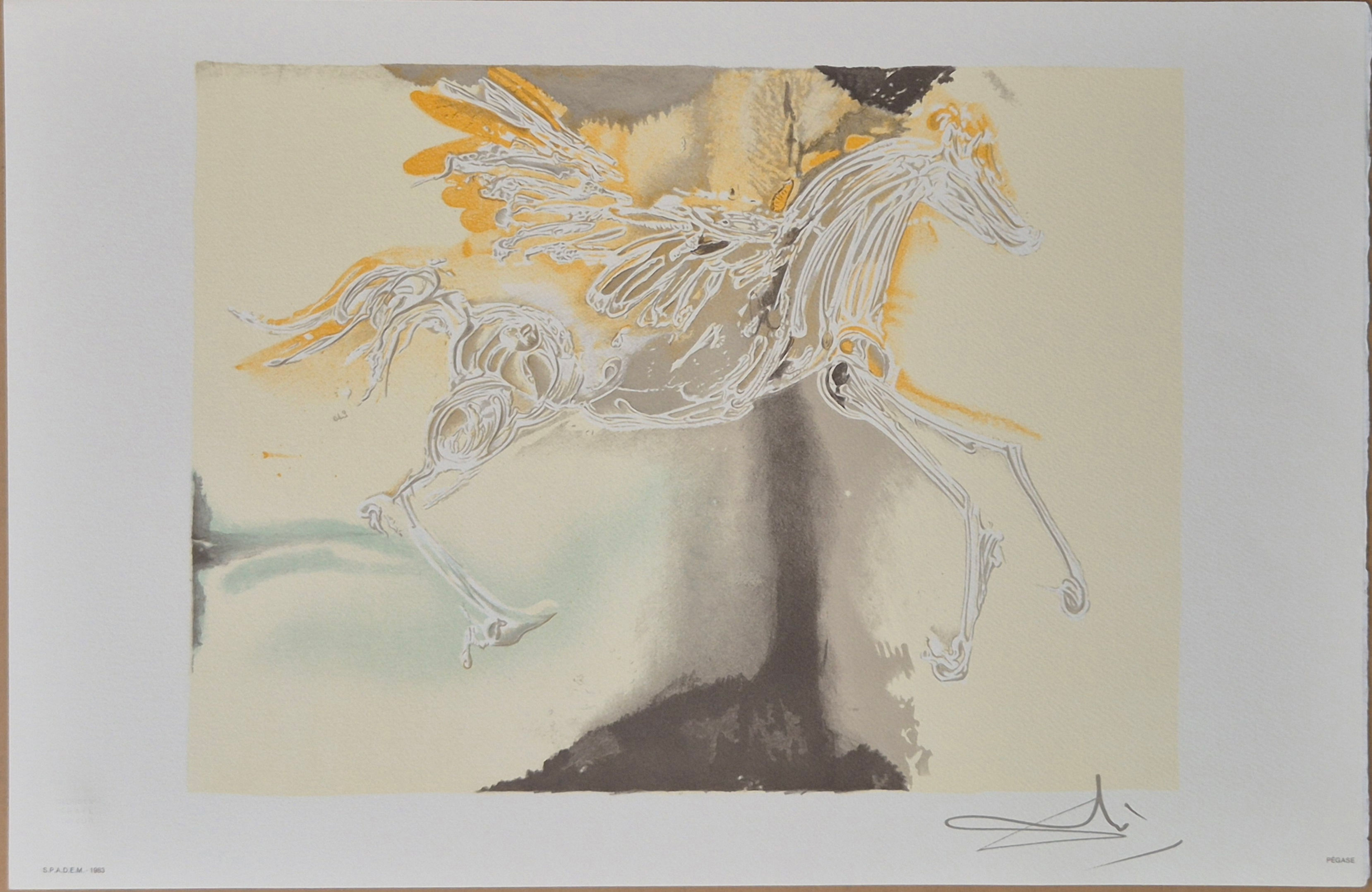 (after) Salvador Dali -- Pegase from Les Chevaux Daliniens