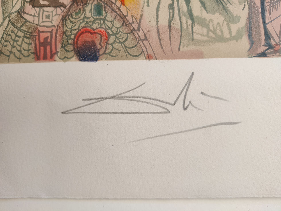 Thumbnail: Salvador Dali -- Tancreds Oath from Marquis de Sade, 1969