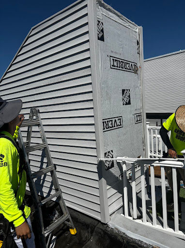 Armstrong Roofing on a commercial roofing job